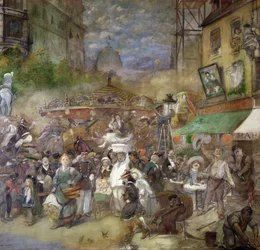 Pannello decorativo raffigurante Parigi, Salon de la Commission du Personnel